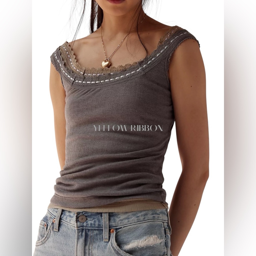 🆕 FREE PEOPLE INTIMATELY | ONLY YOU TANK | HEATHER GREY